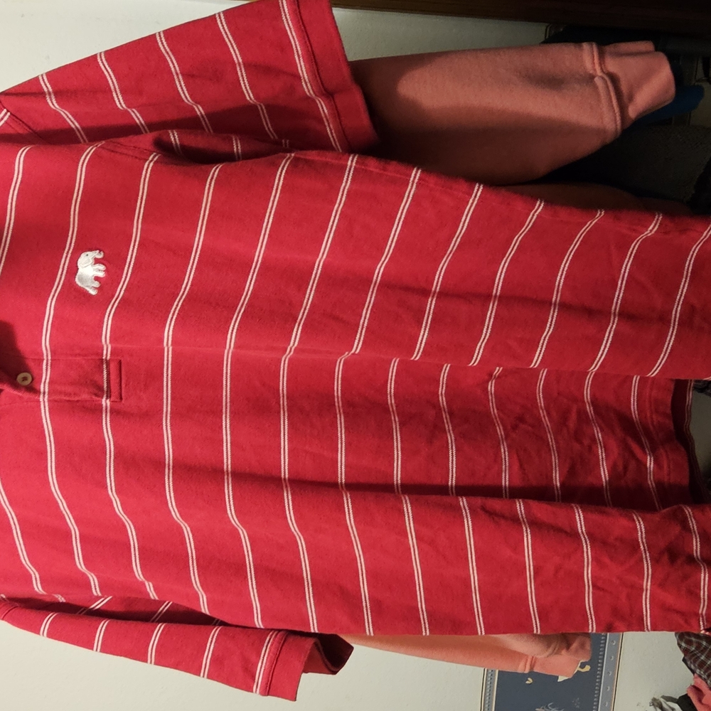 Red Striped Polo Shirt